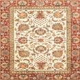 thumbnail image 1 of Ahgly Company Indoor Square Abstract Khaki Gold Abstract Area Rugs, 6' Square, 1 of 6