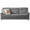 Classic Gray, variant on DEALTOPS 82" Modern Ice & Snow Velvet 3-Seater Sofa — Living Room Couch with Rolled Arms & Nailheads, Black