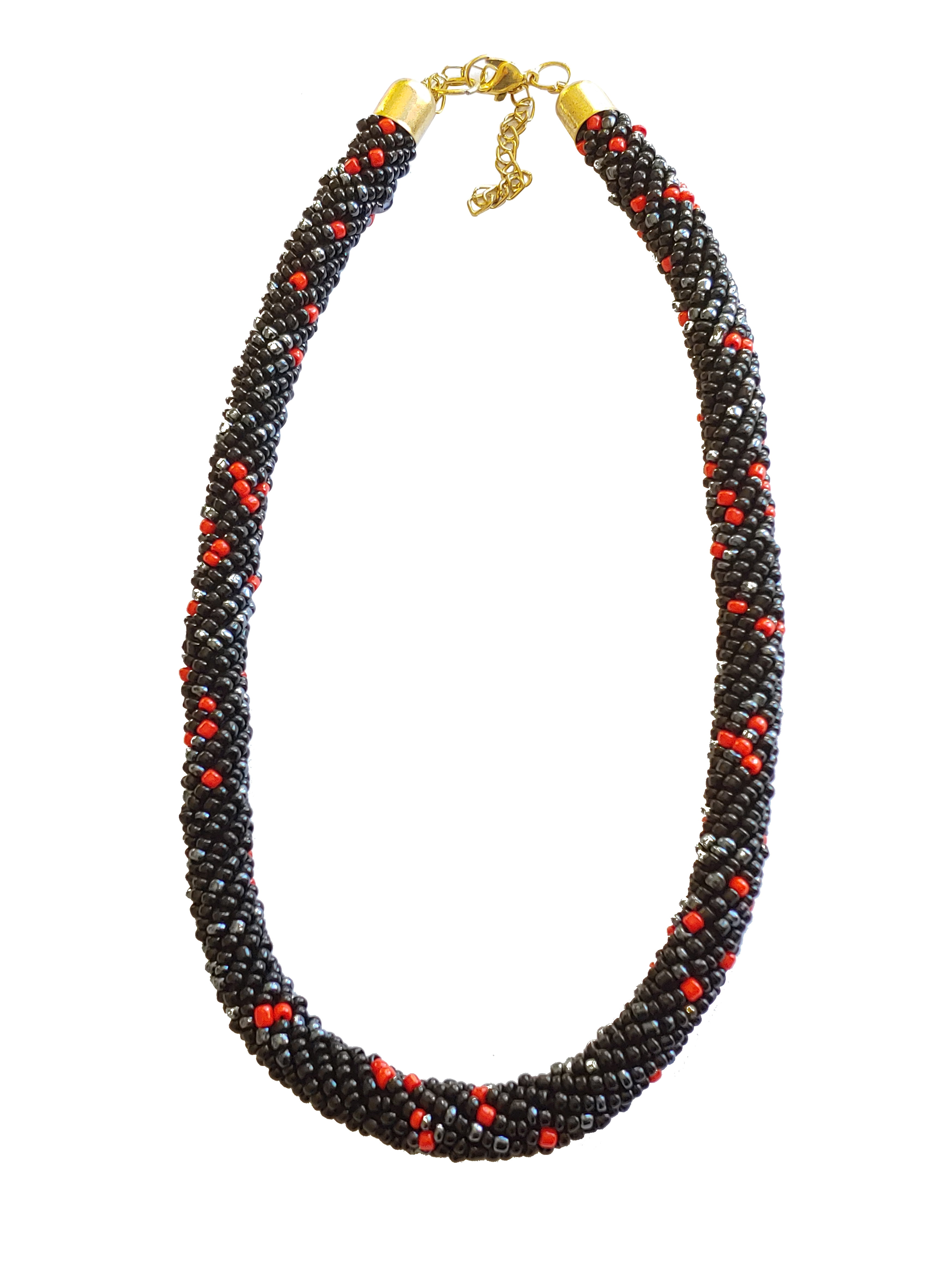 Red bead necklace walmart sale