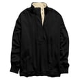 thumbnail image 3 of Wevis Women's Henley Pullover Sweatshirt Long Sleeve Casual Loose Fit Tops - BLACK_S, 3 of 4