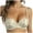 Beige, variant on Women's Half-Cup Lace Bra Sexy Sexy Lace Push Up Support Gathered Bras Underwired Low Cut Mesh Bralettes (Black, 26A-26B)