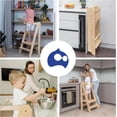 thumbnail image 5 of Torre de Aprendizaje Montessori Plegable Bluelander para Niños, Torre de 2 Escalones, Antideslizante, 5 of 5