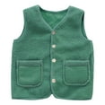 thumbnail image 2 of LFEOOST Unisex Baby Boys Girls Fleece Vest Winter Warm Sleeveless Lightweight Jacket Waistcoat for Little Boys Girls, 6-12 Months, Green, 2 of 3
