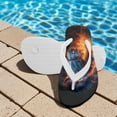 thumbnail image 3 of FUIALDOLG Flame Horse Print Flip Flop Sandal Water Shoes - Beach Slides Slip-on Quick Dry Thong FlipFlops Sandals for Boys (11-12 Little Kids) Size 12, 3 of 7