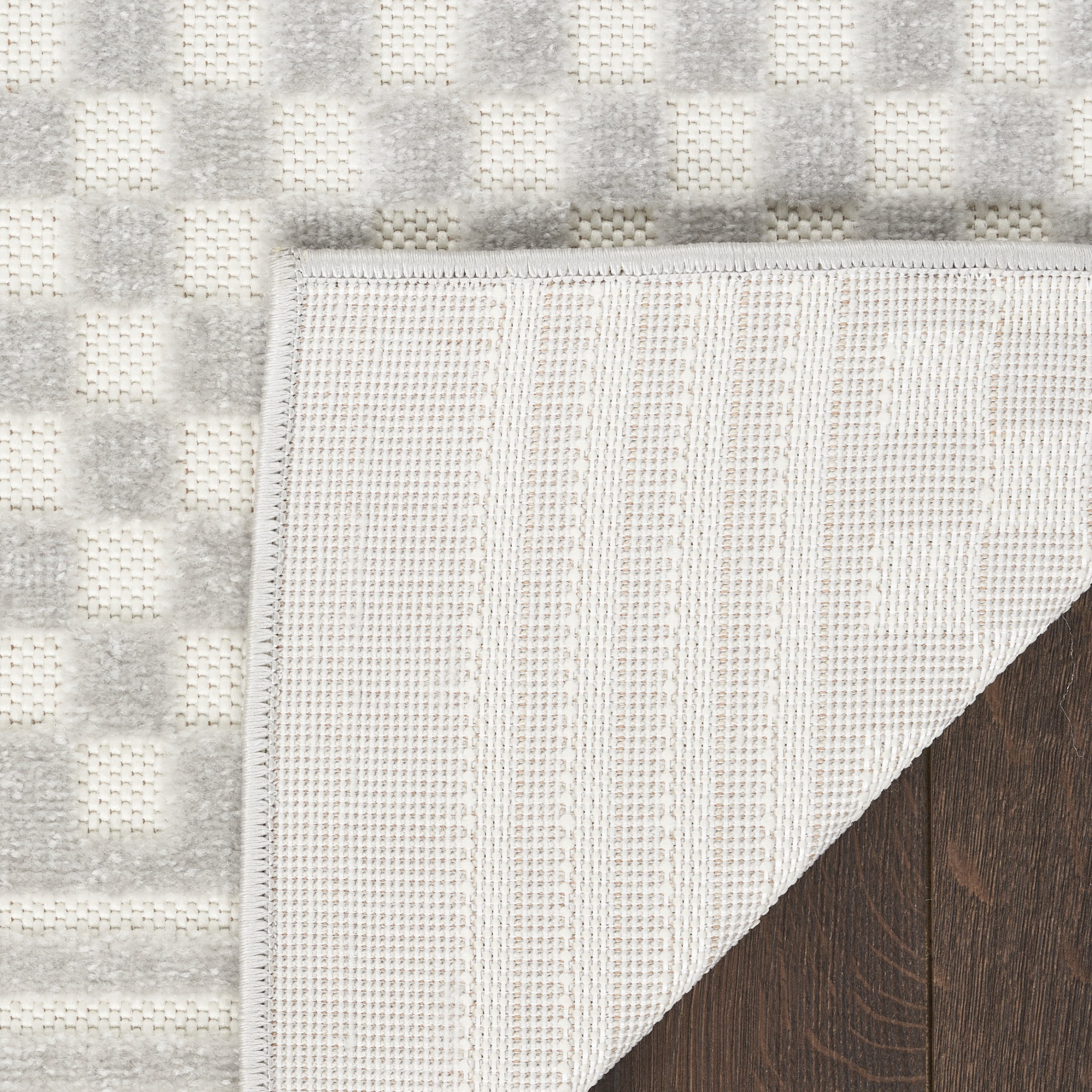 Nourison Casual 2' x 6' Light Grey Modern Indoor Rug