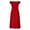 Red, variant on Efsteb Cocktail Dresses for Women Off Shoulder Pleated A Line Swing Midi Dress Elegant Formal Wedding Guest Evening Party Gown （Red，S）