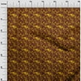 thumbnail image 3 of oneOone Rayon Dark Mustard Fabric Abstract Sewing Material Print Fabric By The Yard 56 Inch Wide, 3 of 5