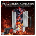 thumbnail image 4 of Charcoal Chimney Starter 12" H, Rapid Grill Starter Set with Gloves & Blower, 4 of 7