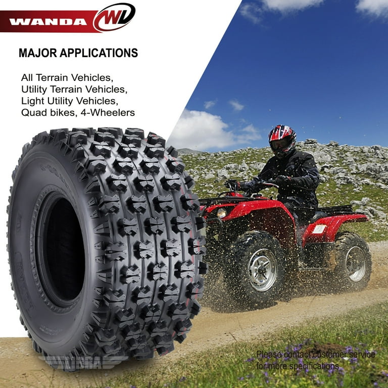 Set 4 Wanda ATV Tires 21x7-10 & 22x11-9 87-93 Suzuki Quadrunner LT230