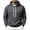 Dark Gray, variant on WIZUTIZ Men's Pullover Hoodie Thick Fleece Cargo Sweatshirt for Men Solid Color Multi Pocket Knit Hooded Sweatshirt Warm Oversized Casual Workwear Athletic Streetwear