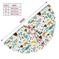 thumbnail image 3 of Lsque Cartoon Dinosaur Print Christmas Tree Skirt, Tree Skirt with Ties or Velcro, Perfect for Holiday Decorations, Halloween, and New Year-36", 3 of 7