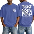 thumbnail image 2 of Christian Graphic T Shirts for Men Trust God's Plan Vintage Acid Wash Tshirt Oversized Faith Back Print Tshirts Short Sleeve Casual Streetwear Summer Tops, 2 of 6