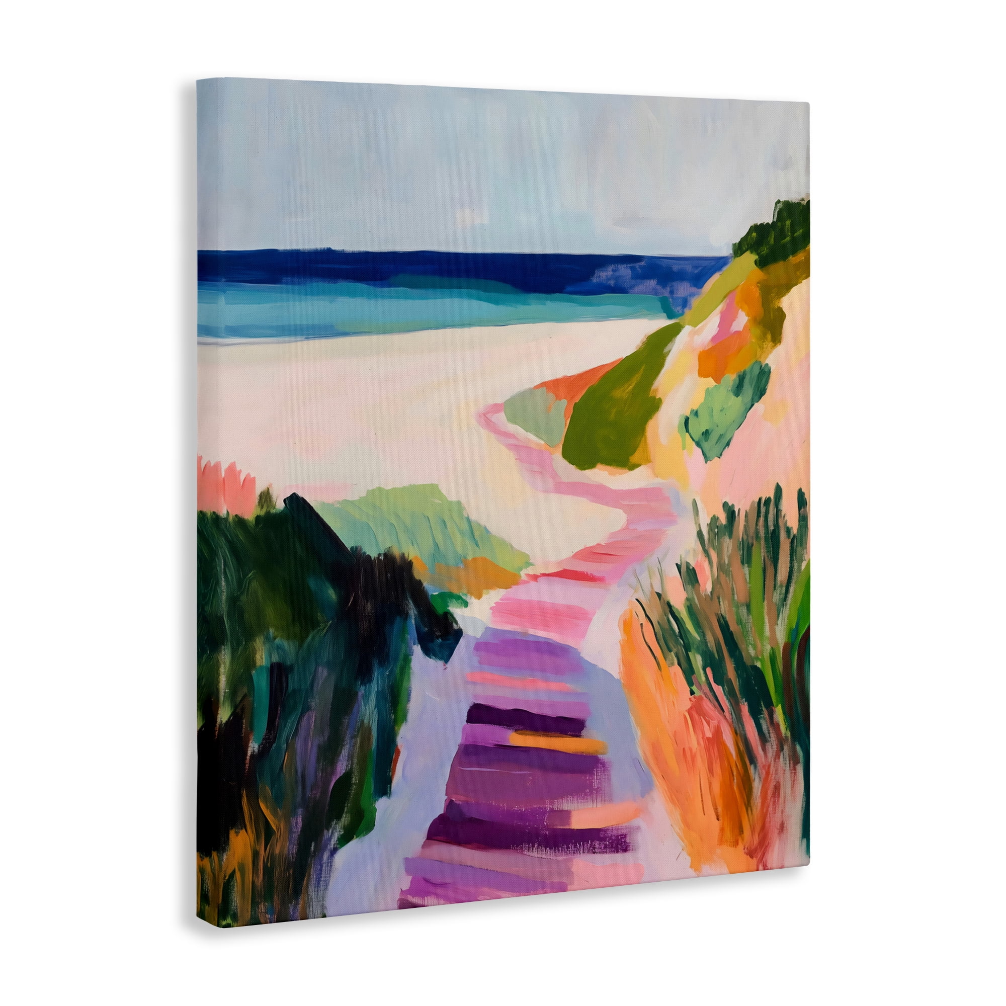 Stupell Industries Pastel Beach Pathway to Shore Canvas Wall Art, design by The Prints Vibe