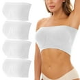 thumbnail image 2 of 4 Sports Bras For Women Plus Size Strapless Bra Bandeau Non Padded Top Stretchy Yoga Fitness Bra Ladies Strapless Bras Double Laye Tub Top Travel Organizer Storage Organizer Bandeau Bra Padded Eyewear, 2 of 4