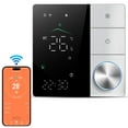 thumbnail image 1 of Mistaha Smart WiFi Floor Heating Thermostat with AI Learning and Remote Control, Energy Saving, and Large LED Touch Screen - Black/White Color Option, 1 of 7
