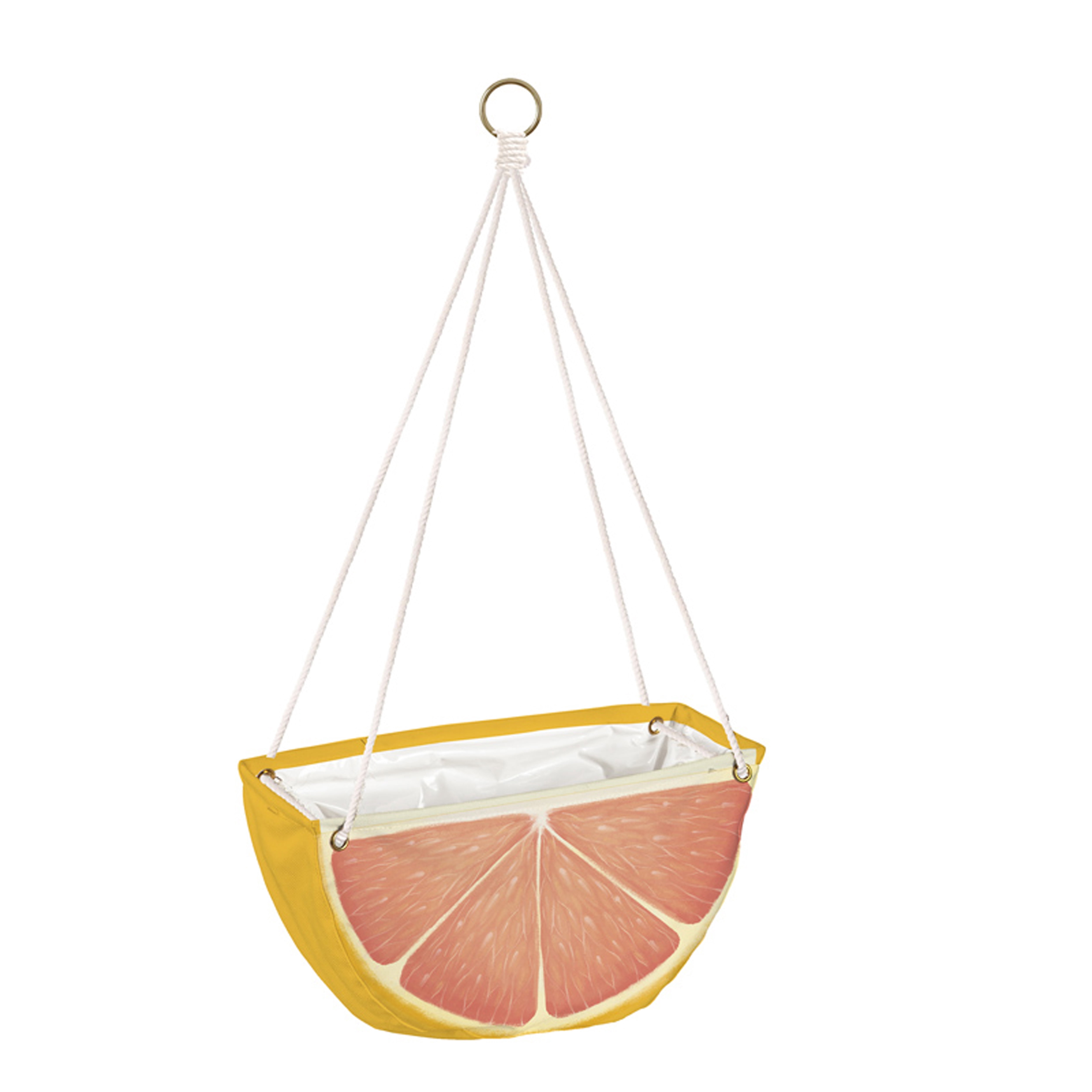 Citrus Fruit Hanging Fabric Planters, Set of 3