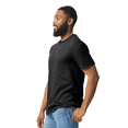 thumbnail image 4 of Gildan Men's Softstyle CVC T-Shirt, Crewneck Tee for Crafting, 60/40 Cotton/polyester, Pitch Black Shirt, M, 4 of 5