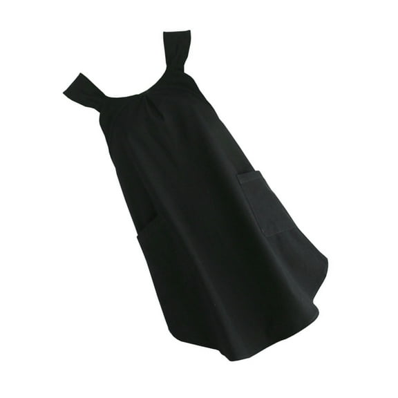 Comfortable and Practical Cotton Apron Cotton Linen Cross Back Apron Japanese Kitchen Work wear for Various Tasks