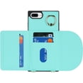 thumbnail image 6 of for iPhone 7 Plus/8 Plus Case with Card Holder and Strap for Women,Crossbody Lanyard,Stand Ring Kickstand,3 Credit Card Holder,Magnetic Clasp,and PU Leather Wallet Phone Casas 5.5 inch(Green), 6 of 17
