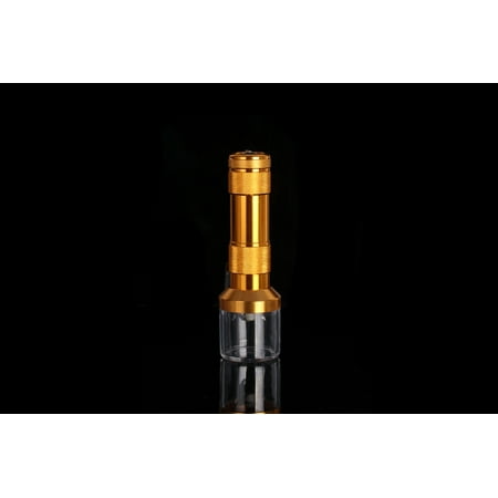 Cali Crusher Gold Flashlight Style Electric Grinder Metal Aluminum Alloy Smoking Grinder Herbal Herb Crusher gold flashlight ()
