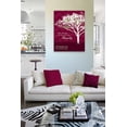 thumbnail image 4 of MuralMax Personalized Canvas Wall Decor Gifts For Him & Her - Romantic Family Tree & Lovebirds With Name & Date - Anniversary, Retirement Milestone Parties - Burgundy - Canvas Size 11 x 14, 4 of 6