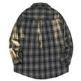 thumbnail image 3 of Aloohaidyvio George Men's Flannel Plaid Shirts Long Sleeve Regular Fit Casual Button Down Checkered Buffalo Plaid Shirt, 3 of 3