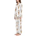 thumbnail image 2 of FORMRS Womens Pajama Set Long Sleeve Top and Pants with Pockets Soft Comfy Lounge Sleepwear, Sizes S-2XL, Cartoon Ice Cream Pattern, 2 of 7