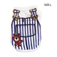 thumbnail image 3 of Billuyoard Ropa para cachorros Suavidad Regalo dulce Chaleco para perros Camisetas para perros Primavera y verano Estilo simple Camisa multicolor Ropa para mascotas Patrón de oso azul L, 3 of 6