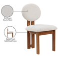 thumbnail image 5 of Maklaine Mid-Century Cream Boucle Fabric Dining Chair (Set of 2), 5 of 12