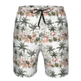 thumbnail image 3 of Fotbe Flamingo Palm Trees Trajes de Baño Estampados para Hombre, Shorts de Verano de Secado Rápido, Ropa de Playa, Bañadores-Medium, 3 of 6