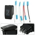 thumbnail image 1 of Interrupteur à Bascule 7 Broches Bleu LED 12V-24V ON ON, 1 of 10