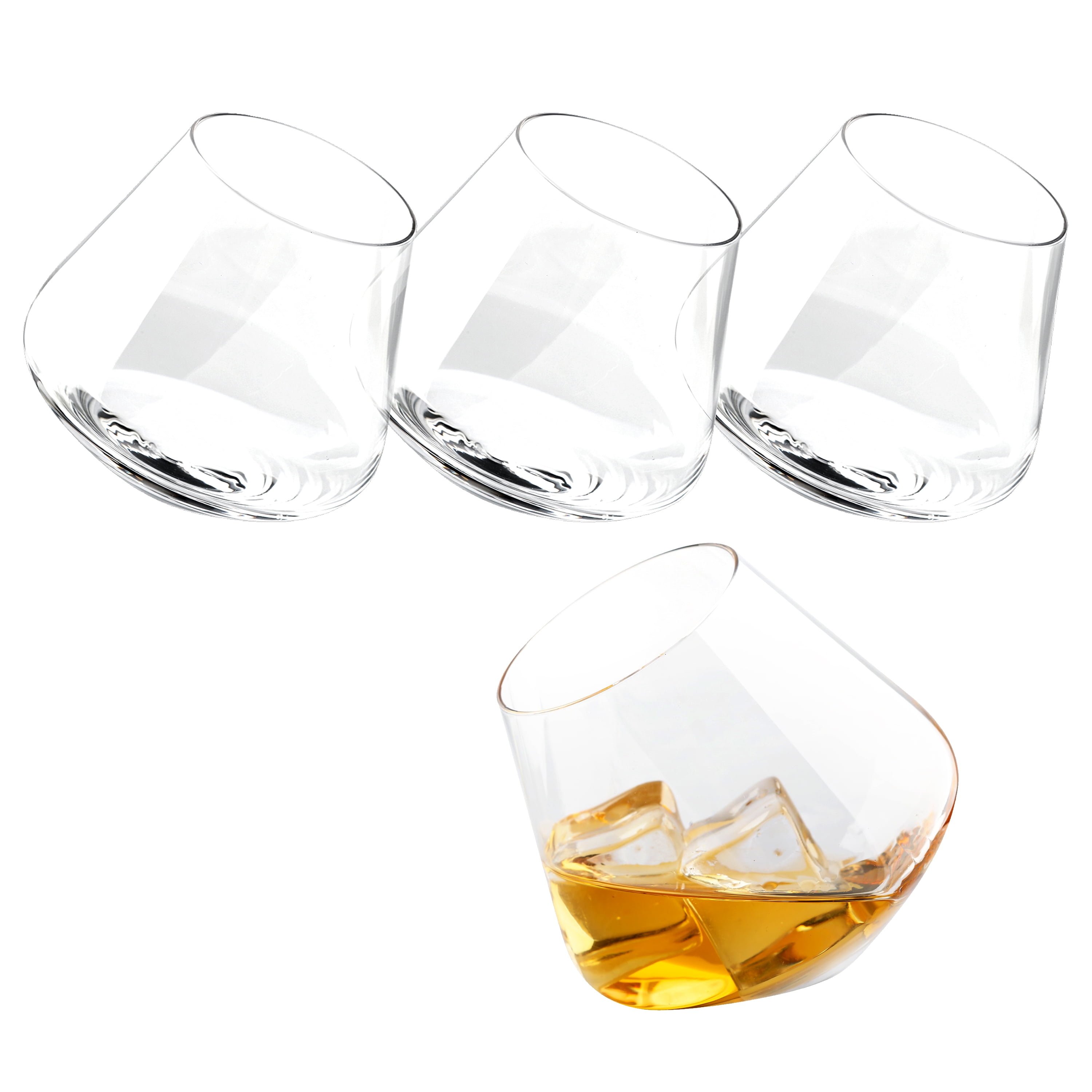 Tilted 35 oz. Whiskey Glass (Set of 4) MyGift
