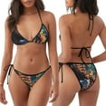 thumbnail image 3 of Lsque Whimsical Animal Spiral Pattern Women Two Piece Swimsuit Sexy Swimwear Halter String Triangle Bikini Sets, 3 of 6