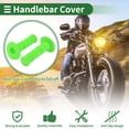 thumbnail image 3 of Kit de Cubierta de Empuñaduras de Manillar de Caucho 7/8" 22mm 15/16" 24mm para Motocicleta Scooter Bicicleta ATV Verde Claro 1 Juego, 3 of 7