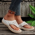thumbnail image 5 of Shoes Clearance Womens Hollow Out Shoes Thick Sole Slippers Clip Toe Herringbone Sandals, 5 of 6