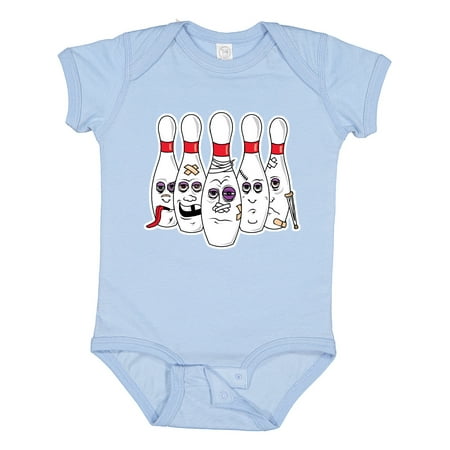 

Inktastic Beat Up Bowling Pins Boys or Girls Baby Bodysuit