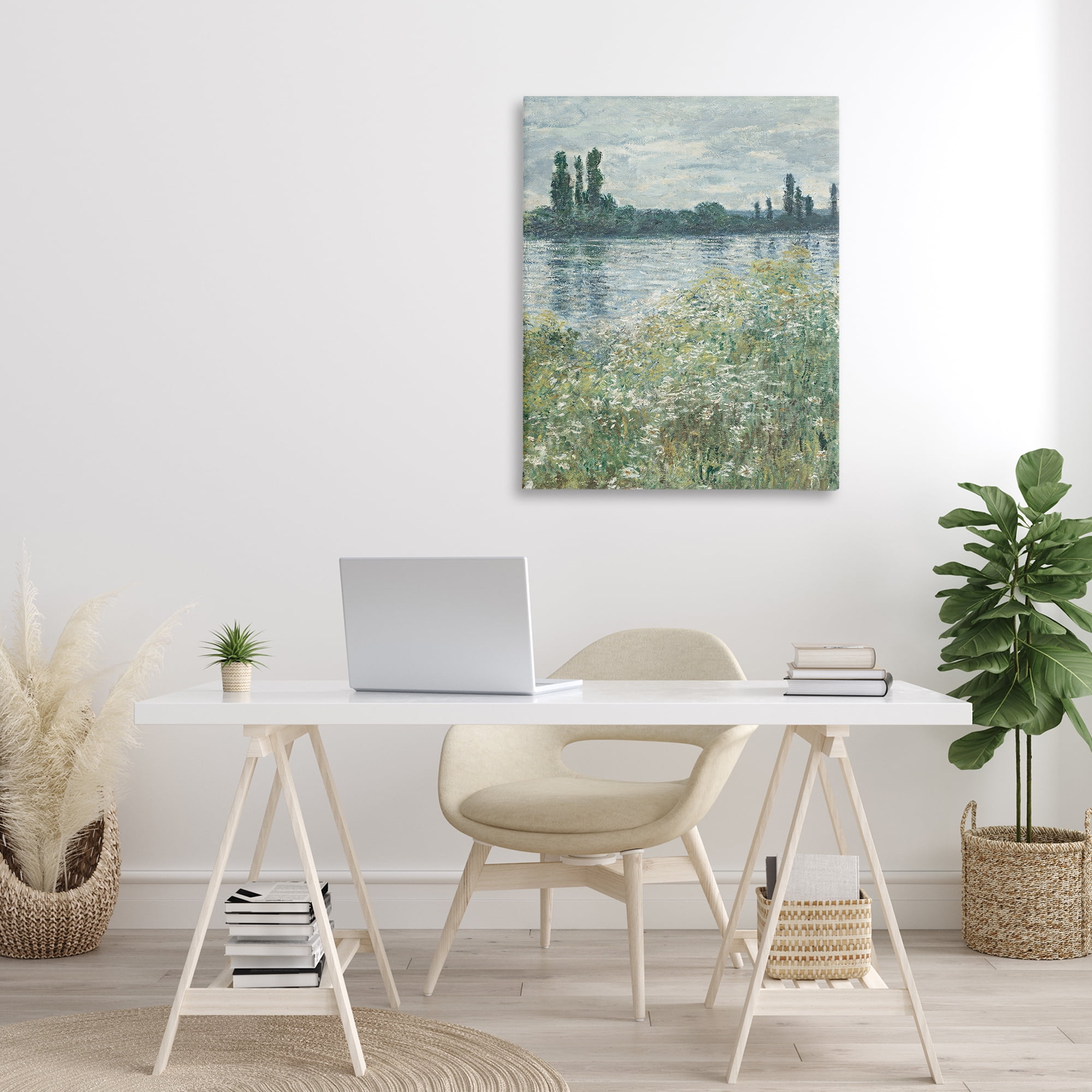 Stupell Industries Speckled Classic Landscape Landscape Painting Gallery Wrapped Canvas Art Print Wall Art, 30 x 40