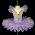 thumbnail image 2 of AUNVITO Girls Ballet Tutu Dress Swan-inspired Soft Tulle Puffy Sleeveless V-Neck Party Performance Costume, 2 of 3