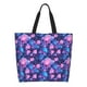 thumbnail image 1 of Disketp Blue Skull Rose Bolsa Tote Estampada para Mujer, Bolso de Hombro y de Mano para Compras y Viajes, 1 of 8