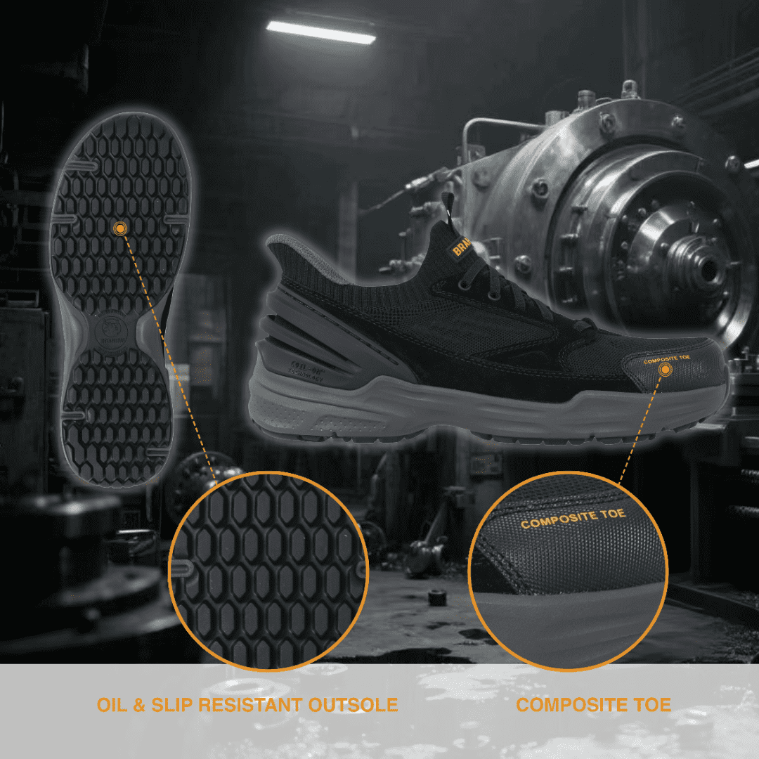 Brahma Men's Composite Toe Coil On Work Shoe