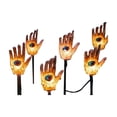thumbnail image 2 of Dmlowu Halloween Solar Lights Outdoor, 5 Pack Waterproof Ground Stake Orange Pumpkin Lights, Spooky Halloween Decorations for Outdoor Garden Lawn, 2 of 6