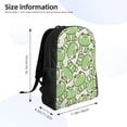 thumbnail image 4 of Fotbe Cute Frog Travel Laptop Backpack, Business Slim Sturdy Laptops Backpack, Water Resistant College School Computer Bag Gift for Men & Women Fits 15.6 Inch Notebook, 4 of 8