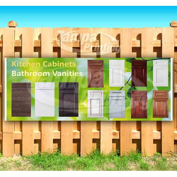 Kitchen Cabinets Bathroom Vanities 13 oz Vinyl Banner With Metal Grommets
