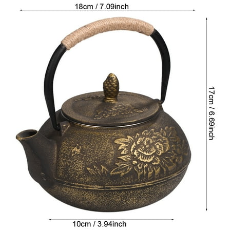 

Cast Iron Teapot Cast Iron Kettle Cast Iron Pot Cast Iron Tea Pot Cast Iron Tea Kettle 900ml Japanese Style Cast Iron Kettle Teapot Removable Infuser Strainer Tea Pot