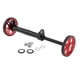 thumbnail image 1 of Portaequipajes trasero con varilla de extensión para ruedas de bicicleta plegable para transportar y caminar Rojo negro, 1 of 9