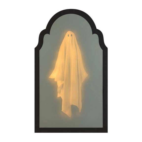 Halloween Decorations,Novelty Halloween Hologram Ghost Mirror,2025 New Spooky Ghosts Mirror for Halloween Decor Indoor,Bedroom Kitchen and Fireplace Decor