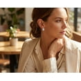 thumbnail image 3 of Bling Jewelry Womens Grooved Cable Style Half Hoop Clip-On Earrings Non-Pierced Gold Silver Plated, 3 of 5