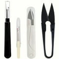 thumbnail image 2 of 4Pcs Seam Ripper Thread Cutter Remover Kit Unpicker &Seam Ripper&Thread Cutter Scissor for Sewing Stitch Ripper Needlework Craft, 2 of 7