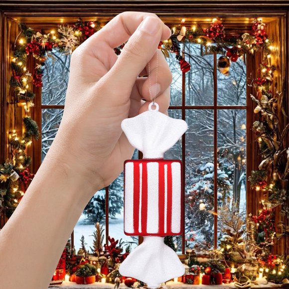 Decoraciones de Halloween, adornos de Halloween, regalos de Halloween, decoraciones navideñas, lentejuelas pintadas de PVC, colgante de caramelo, adornos colgantes para árbol de Navidad, accesorios pa