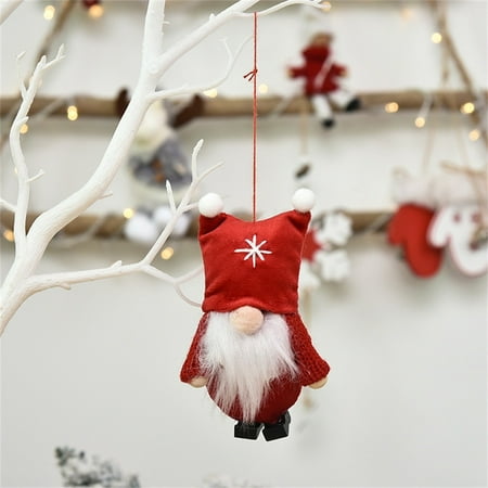 

pgeraug christmas pendant old man pendant christmas tree decoration creative doll hanging doll hangs red